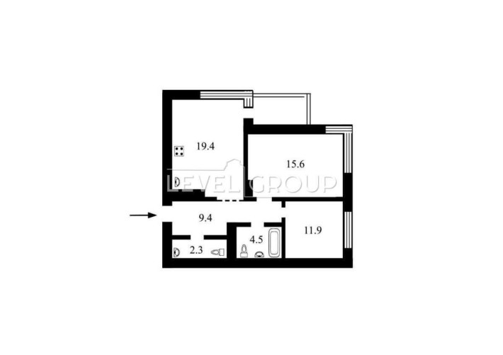 Продаж двохкімнатної квартири Варшавський 2,  без ремонту , вигідно - фото 1