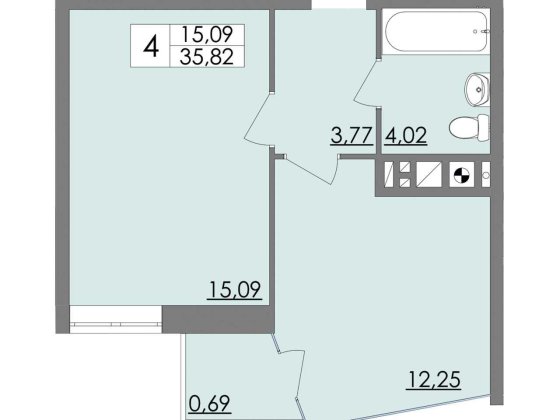 Продаж 1кімнатної квартири на Підголоско Львів