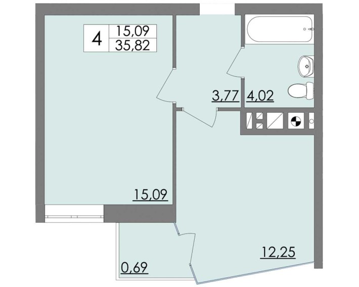 Продаж 1кімнатної квартири на Підголоско - фото 1