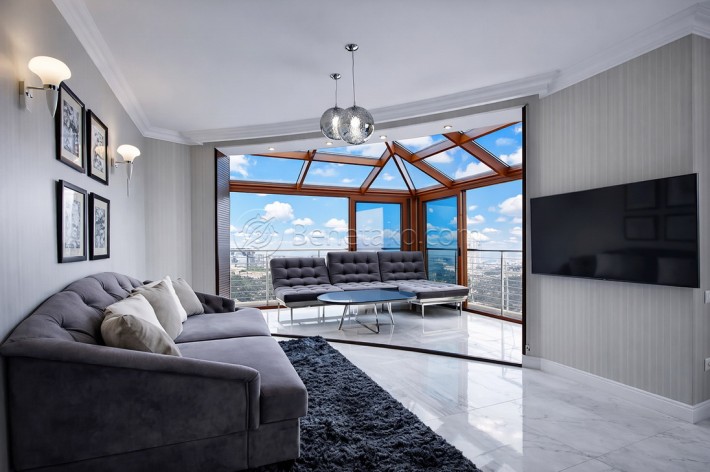 Двухуровневый пентхаус с террасой на проспекте Шевченко. - фото 1