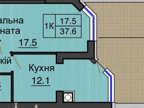 ‼️ Квартира з великою терасою 20м2, 1к в ЖК Софія Резиденс Софіївська Борщагівка