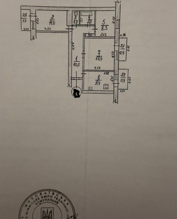 Продам 3-хкомн квартиру в центре - фото 1
