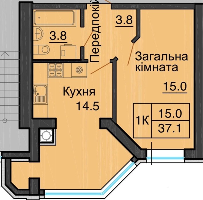 ‼️Вигідна пропозиція ‼️ Готова 1к квартира в ЖК Софія Резиденс - фото 1