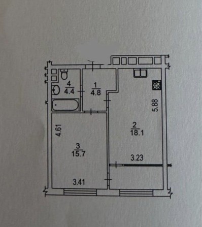 Без комісії ! Продаж 1-кімн квартира ЖК Варшавський  Плюс - фото 1