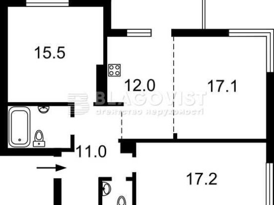 Продаж 3-х кімнатної квартири на Петрицького, 19 Київ