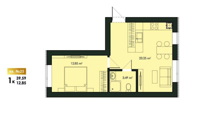 Є-Оселя!  Продаж 1 к. квартири в ЖК Art mist smart | Арт міст смар - фото 1