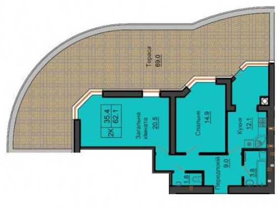 ‼️ Продам 2к квартиру 84м2 з великою терасою Софія Резиденс Мартинова Софіївська Борщагівка