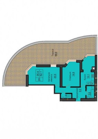 ‼️ Продам 2к квартиру 84м2 з великою терасою Софія Резиденс Мартинова - фото 1