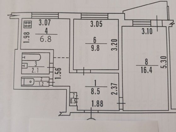 2 к. квартира пр-т Г.Харкова, 308 Харьков
