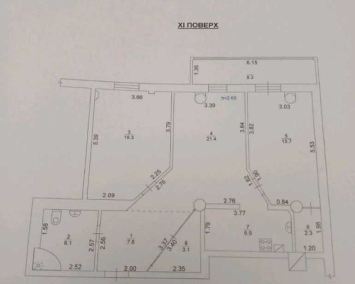 Продам 3к квартиру Аэрокосмический 41/2 (Гарагина) ,метро Левада - фото 1