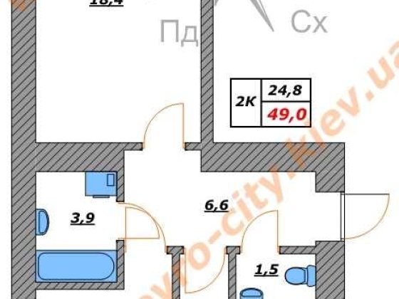 Продаж двокімнатної квартири в ЖК Резеденс 50 кв.м Сковороди 16 Софиевская Борщаговка