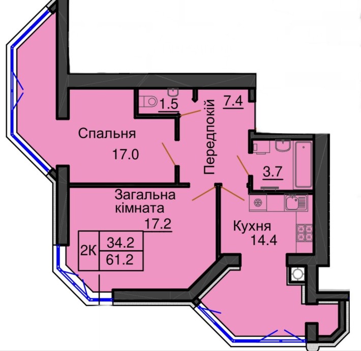 ГАРЯЧА ПРОПОЗИЦІЯ‼️2-кім квартира в ЖК Софія - фото 1
