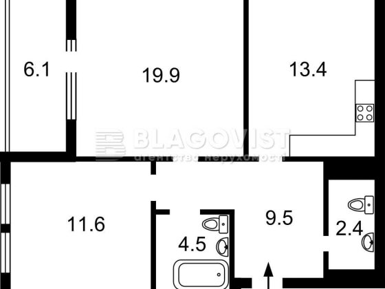 2к 3пов 67м  Жк Нивки- Парк ст.м. Нивки, Святошинський район Київ