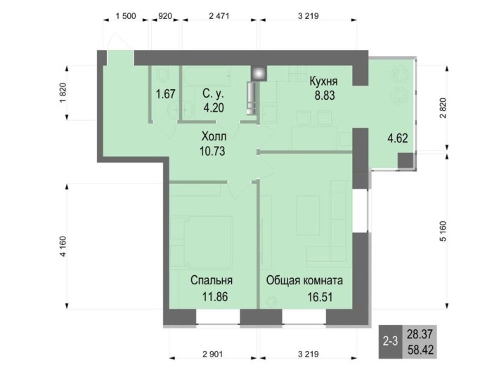 Продаж 2 кімнатної квартири софіївська борщагівка - фото 1