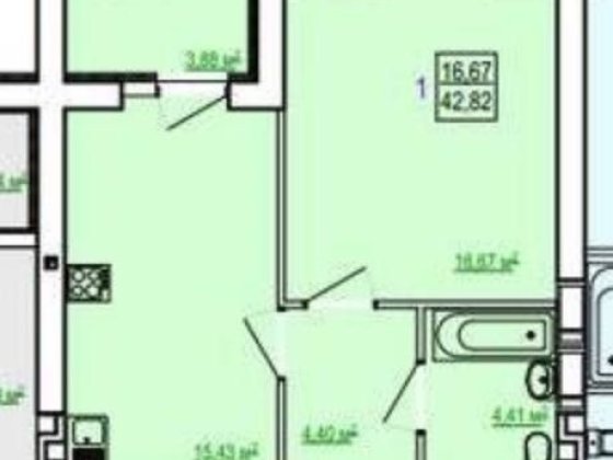 Продам 1 комнатную квартиру ЖК Сказка, Холодная гора, 43м2 VW Харьков