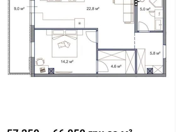 Продаж квартири 50м2 у клубному будинку у центрі Соф.Борщагівки! Софіївська Борщагівка