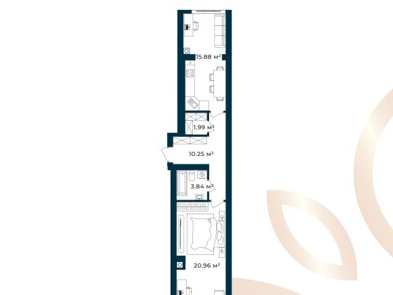 2-кімнатна розпашонка 52м² - ЖК Європейські Липки | розтермінування. Софіївська Борщагівка