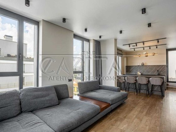 4-кімнатна квартира з терасою ЖК Rybalsky | 110 м² | Дизайн | Паркінг Киев