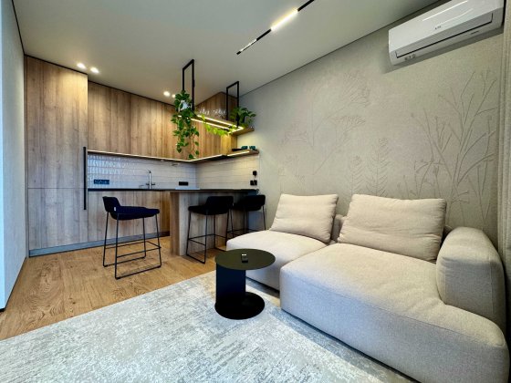 Без комісії! Нова, дизайнерська 1-кім 46м2 з балконом в ЖК Республіка