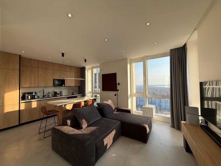 Без % Оренда 3-к з видом на Дніпро, ЖК Славутич, вул. Зарічна, 4, к1 - фото 1