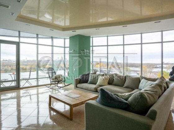 3 кімната квартира вид на Дніпро Riviera Riverside тераса Київ