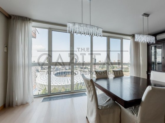 Аренда квартиры Олимпийская Деловая 2Б с видом на НСК Олимпийский Киев