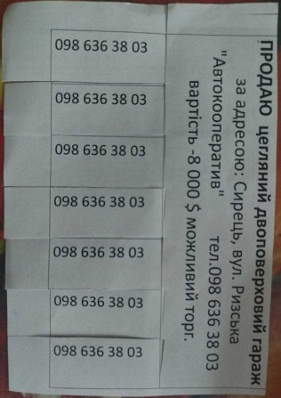 Гараж цегляний з ямою Сирець вул.Ризька Київ р-н Дорогожичі Шевченківський - фото 1