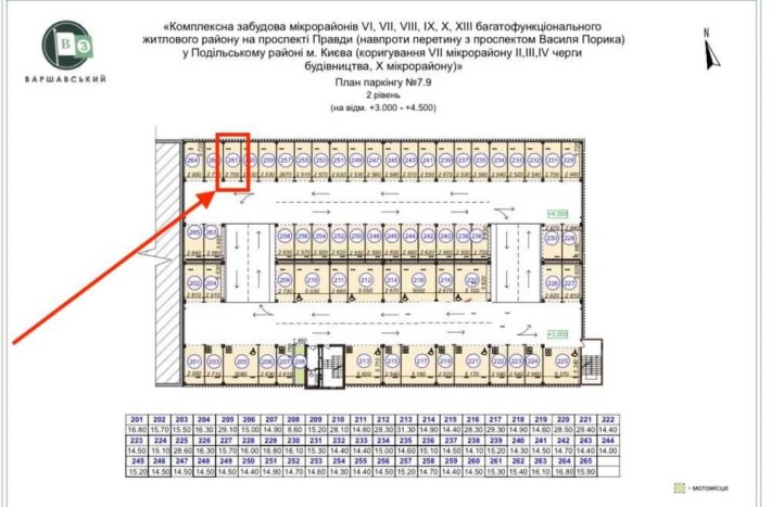 Продам Паркінг ЖК Варшавський 3 Варшавский Плюс Всеволода Змієнко 32 - фото 1