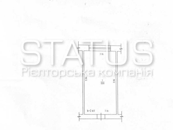 код 16267 Кімнатна в гуртожитку, цегляний будинок Полтава
