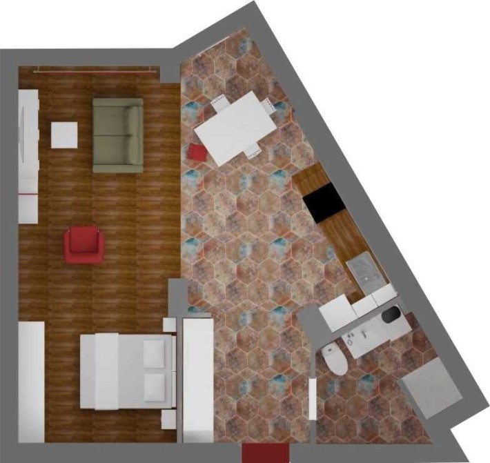 Глушкова 9в, кухня-студія+спальня, ВДНГ, Іподром, оренда 1к квартира - фото 1