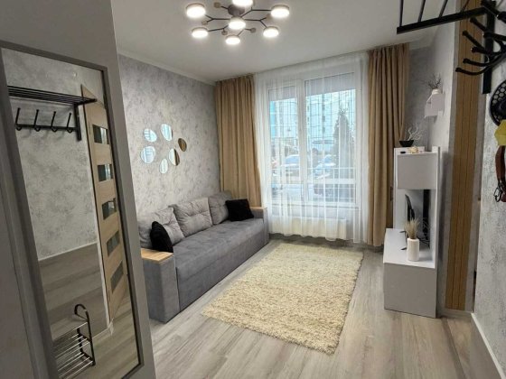 Оренда нової 1-кім. квартири  у ЖК «Район» вул. Лісківська 23 Київ