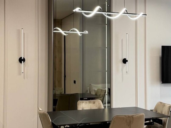 Оренда дизайнерської однокімнатної квартири 58м2 Crystal Park Tower пр. Берестейський  Перша здача Г