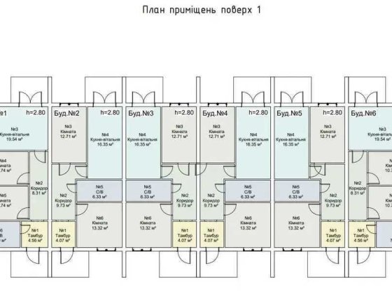 Продаж сучасного одноповерхового таунхауса в Гостомелі Гостомель