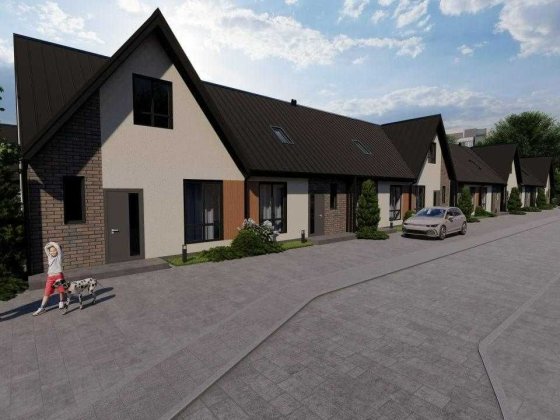 Новий проект одноповерховий таунхаусів в Гостомелі! Центральна частина Гостомель
