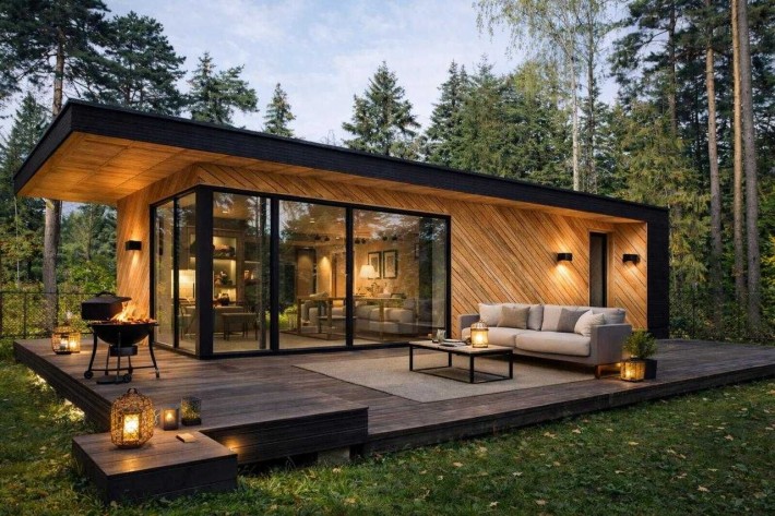 Модульний будинок 32м² у сосновому лісі в с. Ходосівка - фото 1