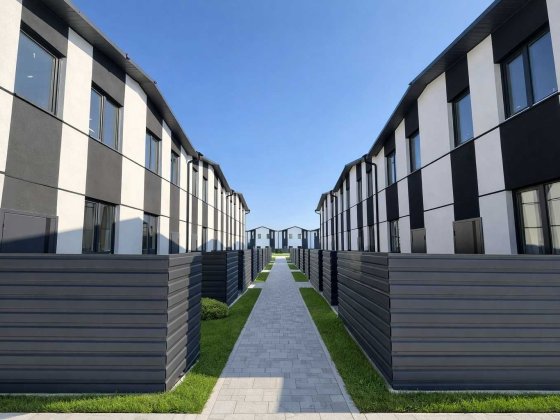 Сучасний таунхаус 48м² з двориком. Від забудовника. без%. Метро 20хв Белогородка