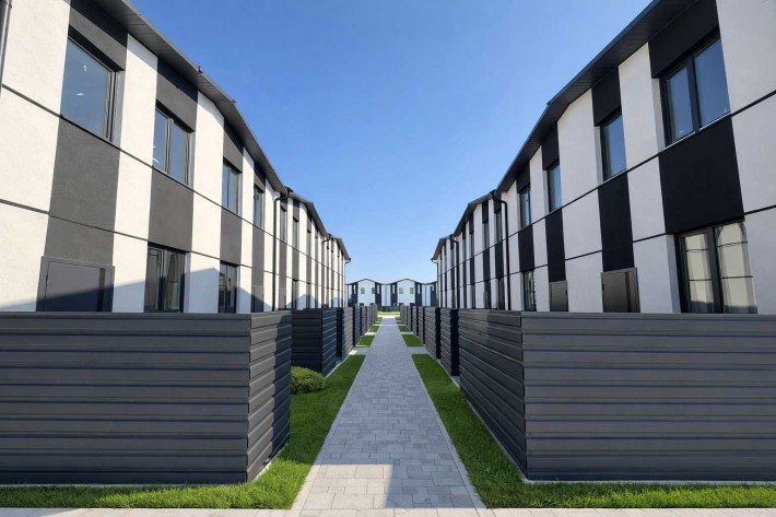 Сучасний таунхаус 48м² з двориком. Від забудовника. без%. Метро 20хв - фото 1