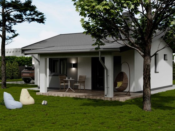 Новий будинок 46 м² + 7 соток, поруч ліс і річка. с. Вишеньки. Вишеньки