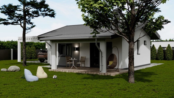 Новий будинок 46 м² + 7 соток, поруч ліс і річка. с. Вишеньки. - фото 1