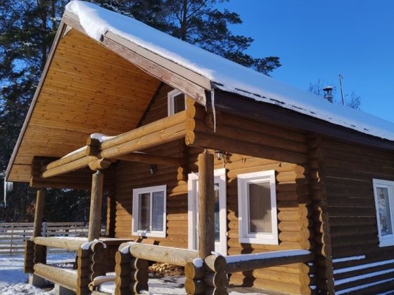 Дерев'яний будинок в лісі Дмитрівка