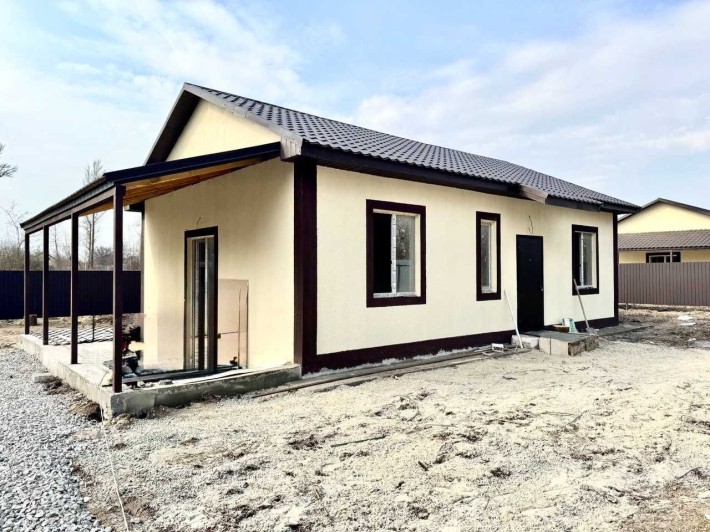 1-пов НОВИЙ Будинок 65 кв.м на 5 сотках-  СТАН після будівельників - фото 1