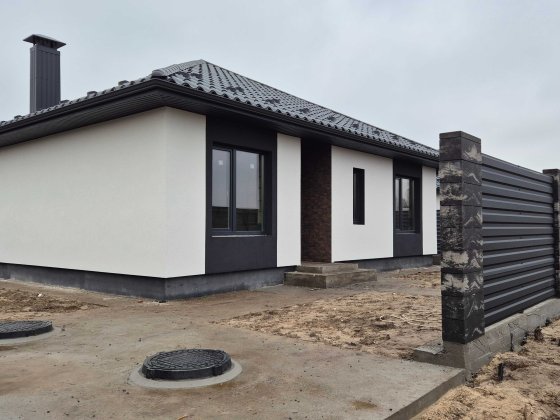 Сучасний будинок 117 м² на 4,6 сотках, керамоблок, 15 кВт, якісне будівництво Дмитровка