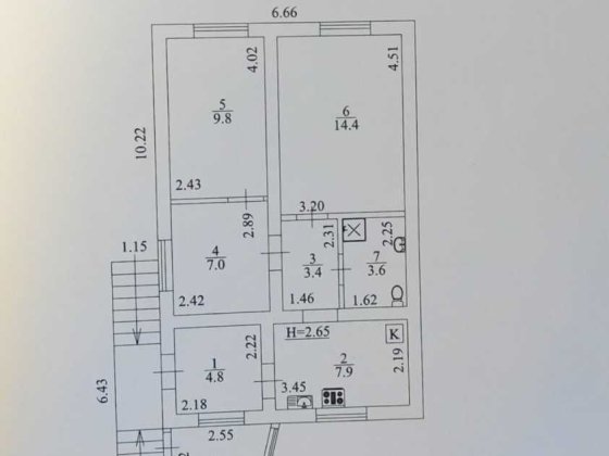 Двоповерховий будинок площею 94,5 м², с. Круглик по вул. Квіткова! Круглик
