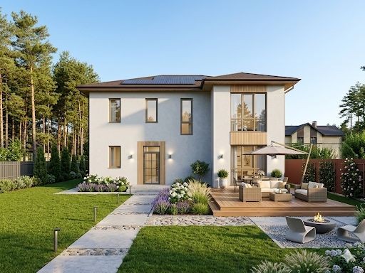 Будинок біля рибного каналу 2 поверхи ділянка з соснами біля моря - фото 1