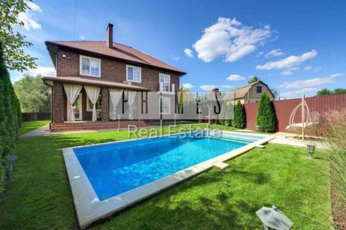 Будинок з бассейном і терасою 212 м2 ,Романків, Обухівська трасса - фото 1