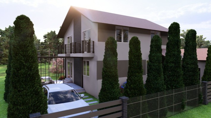 Будинок у м.Пустомити!
Продається незавершене будівництво, бу - фото 1