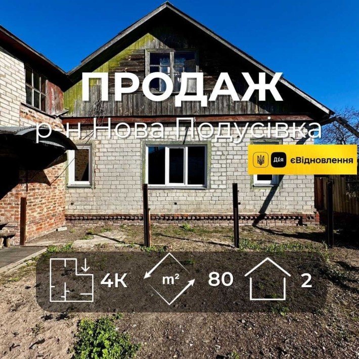 Простора частина будинку з власним затишним двором,р-н Нова подусівка,Сертифікат(NN) - фото 1