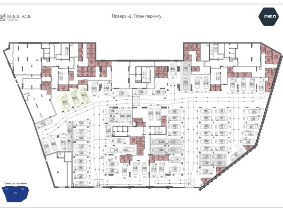 Продаж паркомісць в ЖК Maxima, Печерськ, від забудовника без% Київ