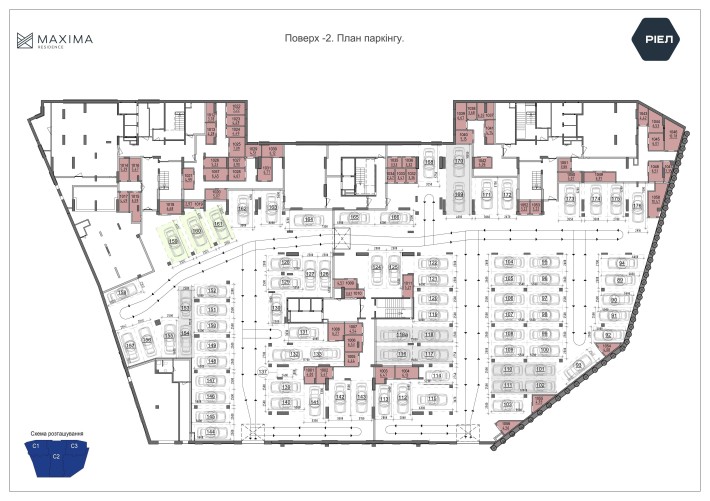 Продаж паркомісць в ЖК Maxima, Печерськ, від забудовника без% - фото 1