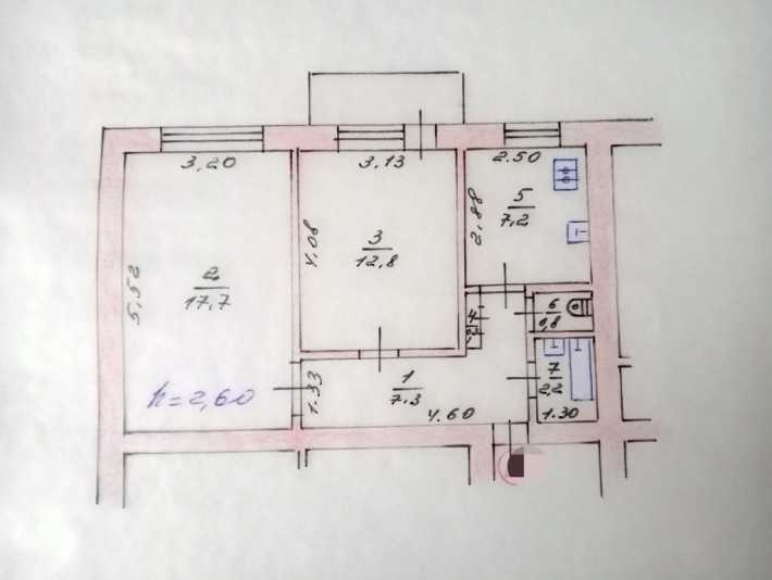 2к чешка , 50м2, жилий стан - фото 1